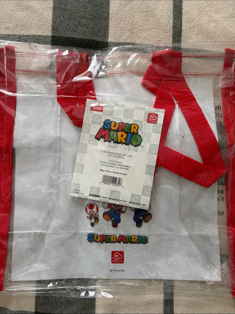 Super Mario Stadium Clear Tote Bag MyNintendo